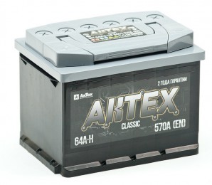 картинка Аккумулятор Aktex Classic 64 А.ч  Прямая полярность.