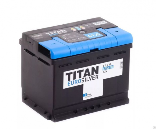 картинка Аккумулятор TITAN EUROSILVER 6CT-61.0 VL (600A) 242х175х190