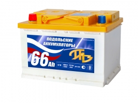 картинка Подольский аккумулятор 66 А.ч Прямая полярность 