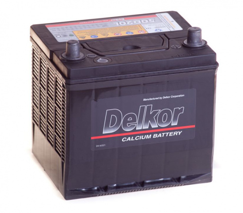 картинка Автомобильный аккумулятор Delkor 60 A/ч 50D20L Обратная полярность. Азия высокий