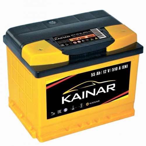 картинка Аккумулятор KAINAR 55 А.ч Прямая полярность