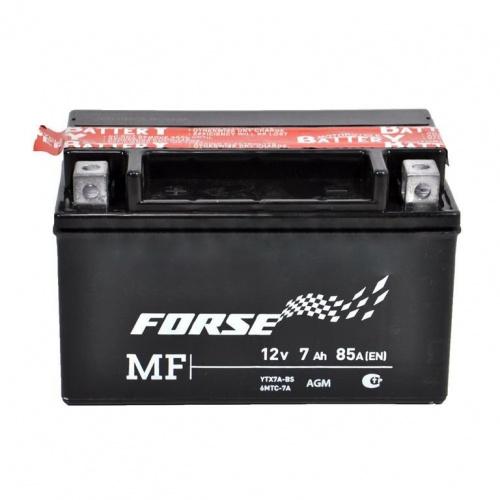 картинка Мото аккумулятор Forse MF 7 А.ч AGM сухозаряженный (YTX7A-BS) (12 вольт 7 а.ч)