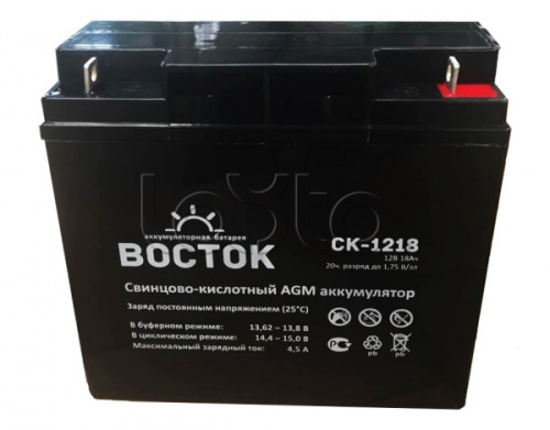 картинка Аккумулятор ВОСТОК СК 1218 (12 вольт 18 ач)