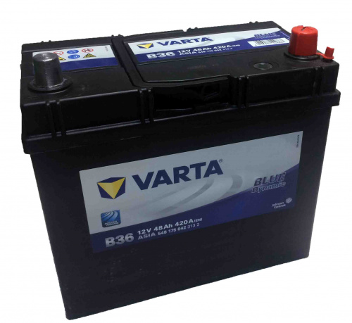 картинка Аккумулятор Varta Blue Dynamic B36 44 А.ч 420A 175x175x190  (544 401 042)