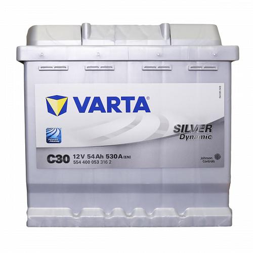 картинка Аккумулятор Varta Silver Dynamic C30 54 А.ч 530A (207x175x190) 554 400 053