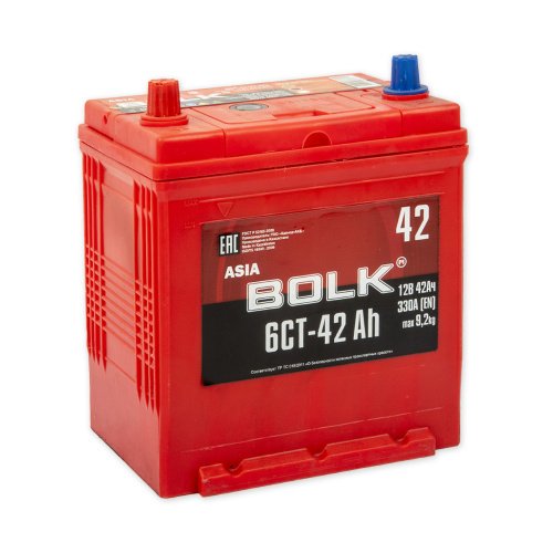 картинка Аккумулятор BOLK ASIA 42 А.ч прямая полярность