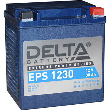картинка Аккумулятор DELTA Battery EPS 1230 12В / 30А·ч (YTX30L / YTX30HL-BS / YTX30L-B)