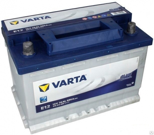 картинка Аккумулятор Varta Blue Dynamic E12 74 А.ч 680A, 278x175x190 (574 013 068)