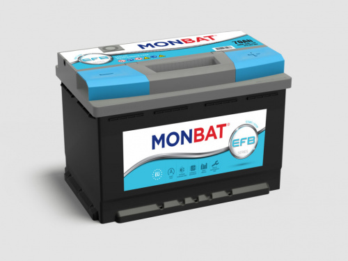 картинка Аккумулятор MONBAT EFB 70 А.ч Обратная полярность