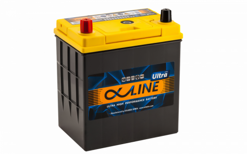 картинка Автомобильный аккумулятор AlphaLINE Ultra 50 А.ч 55B19R узк. кл. Азия, прямая полярность