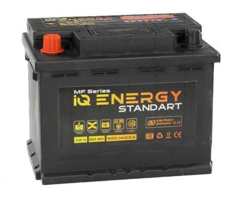 картинка Аккумулятор IQ Energy Standart 60 А.ч 650 А.ч п.п (242х175х190)