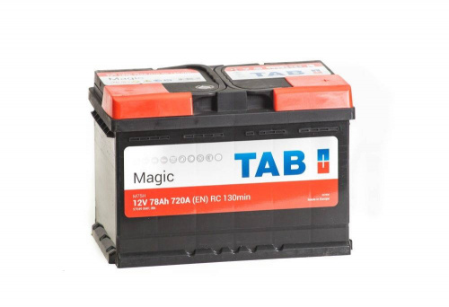 картинка Автомобильный аккумулятор TAB Magic 78 A.ч 720A (278х175х190) 189080, L3 
