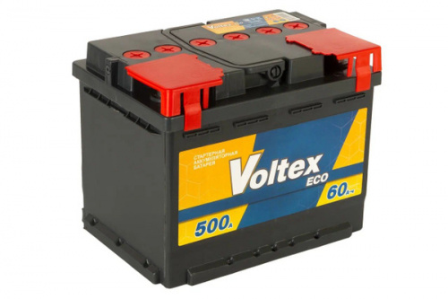 картинка Автомобильный аккумулятор VOLTEX Eco 60 А.ч 500A о.п (242x175x190) L2