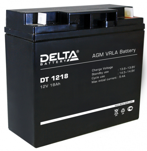 картинка Аккумуляторная батарея DELTA Battery DT 1218 18 А·ч