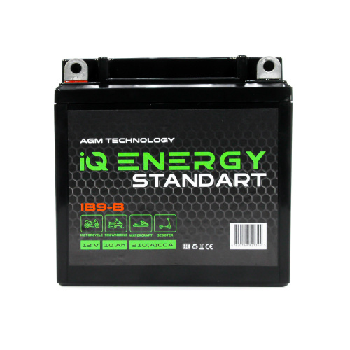 картинка Мото аккумулятор IQ Energy 10 Ah 200A (CT 1210, YB9-B) 135х75х139 п/п