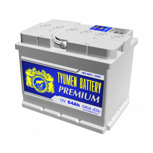 картинка Аккумулятор TYUMEN BATTERY PREMIUM 64 А.ч 620А п.п. 242х175х190