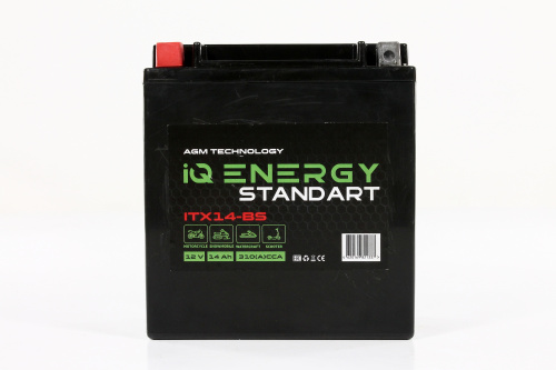 картинка Мото аккумулятор IQ Energy 14 Ah 300A (CT1214, YTX14-BS) 150х85х147 п/п