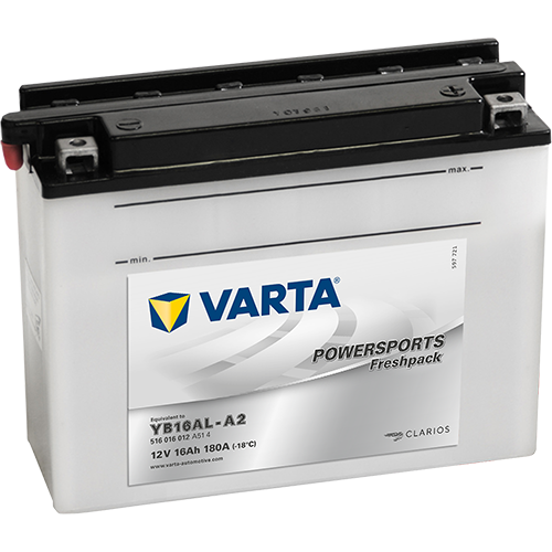 картинка Мото аккумулятор VARTA Powersports FP 516 016 018 (12V/16 Ah) 205х72х164 B16AL-A2