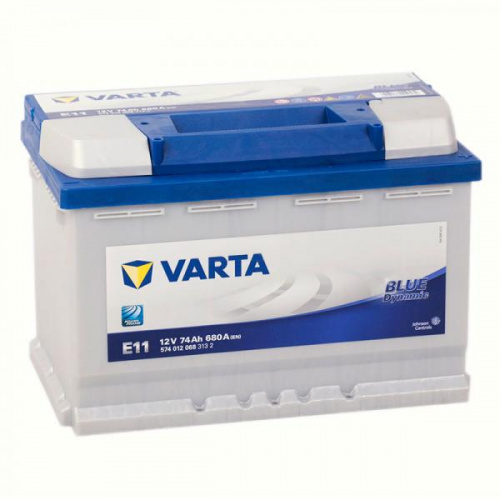 картинка Аккумулятор Varta Blue Dynamic E11 74 А.ч 680A, 278x175x190 (574 012 068)