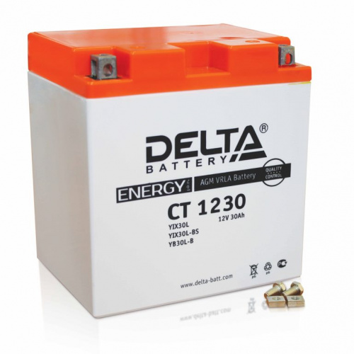 картинка Аккумулятор Delta CT 1230 (YTX30L, YТX30L-BS, YB30L-B)