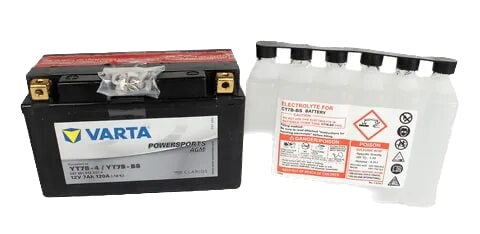 картинка Мото аккумулятор VARTA Powersports AGM 508 901 015, 12V 8 Ah  150A (TZ10S-4, TTZ10S-BS) 150х87х93