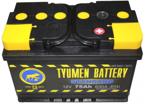 картинка Аккумулятор TYUMEN BATTERY STANDARD 6CT-75L 660А о.п. 278х175х190
