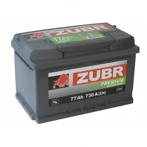 картинка Аккумулятор Zubr Premium 77 А.ч 730А (278х175х175) ZP770