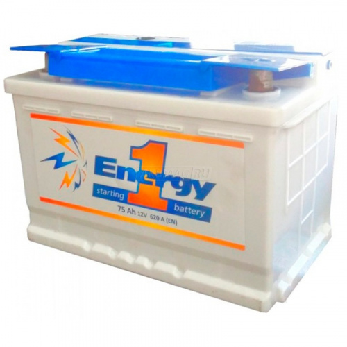 картинка Автомобильный аккумулятор Energy1  75 а.ч Прямая полярность