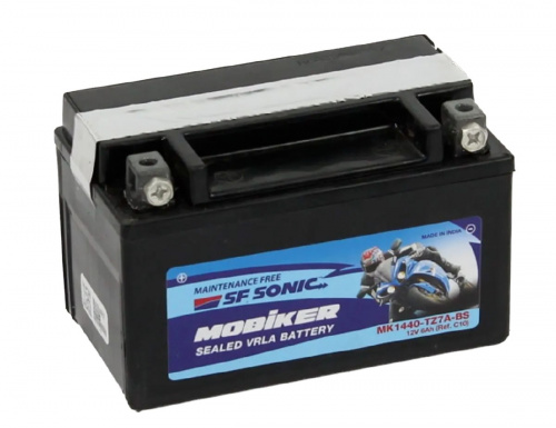 картинка Мото аккумулятор SF SONIC MOBIKER 12V/6Ач (TZ7A-BS/YTX7A-BS) 150х85х95