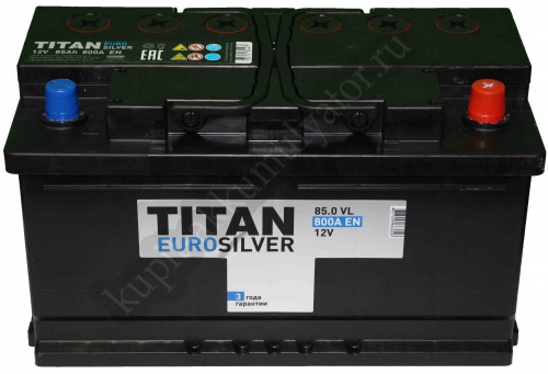 картинка Аккумулятор TITAN EUROSILVER 6CT-85.0 VL 315x175x175