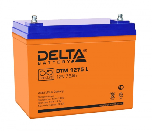 картинка Аккумулятор Delta DTM 1275 L