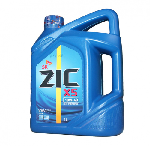 картинка Моторное масло полусинтетическое ZIC X5 10w-40 SM, 4л