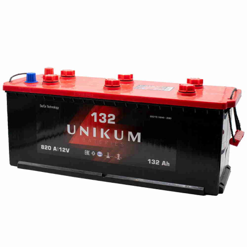картинка Грузовой аккумулятор Unikum 132 А.ч Обратная  полярность