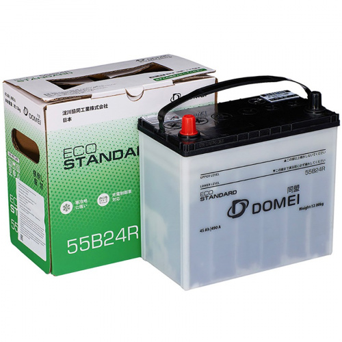 картинка Аккумулятор Domei Eco Standard 55B24R 45 А.ч 490А п.п. (236х129х225) Япония