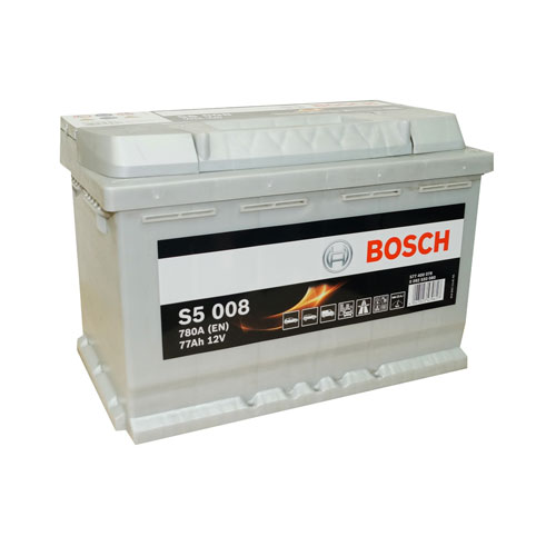 картинка Автомобильный аккумулятор Bosch S5 008 (0 092 S50 080) 77 А.ч Обратная полярность. 