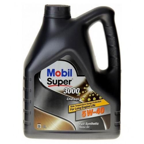 картинка Моторное масло синтетическое Mobil Super 3000 5W40 Дизель 4 л