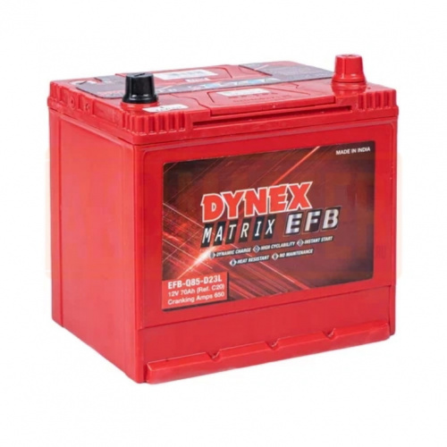 картинка Аккумулятор EXIDE Dynex Matrix ASIA EFB Start-Stop&Go Q85 D23L 70 А.ч 650A (230x175x225)