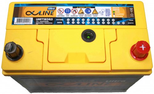 картинка Автомобильный аккумулятор AlphaLINE Ultra 50 А.ч 55B19L Азия, обратной полярности 