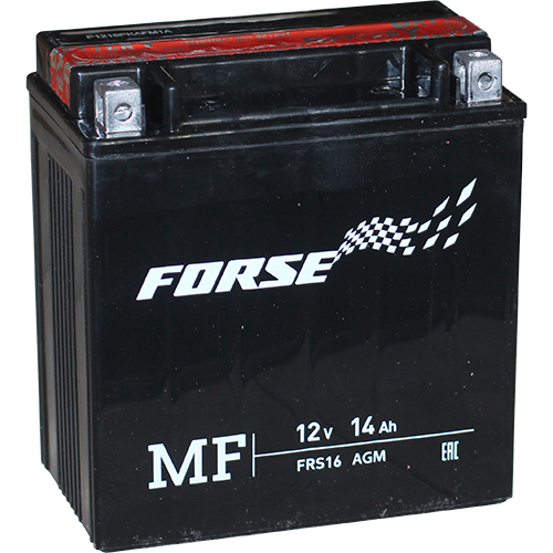 картинка Мото аккумулятор Forse 14 А.ч AGM сухозаряженный (YTX16-BS) (12 вольт 14 а.ч)
