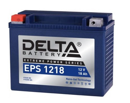 картинка Мото аккумулятор Delta EPS 1218 (YTX20-BS / YTX20H-BS)