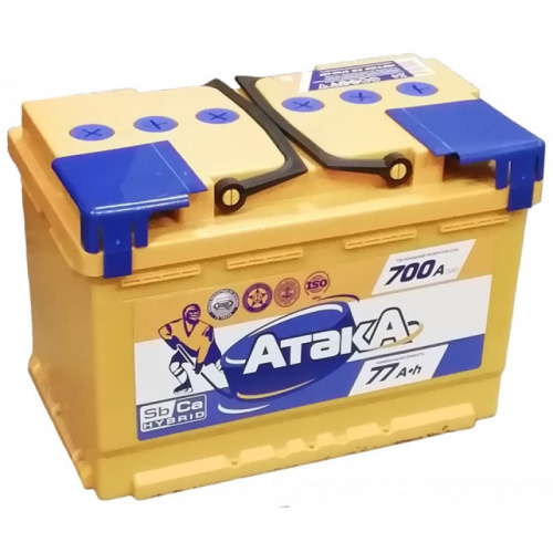 картинка Аккумулятор ATAKA 77 А.ч Прямая полярность