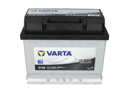 картинка Автомобильный аккумулятор VARTA Black Dynamic C15 56 А.ч Прямая полярность