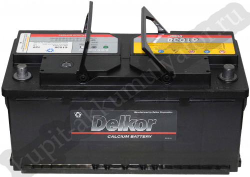 картинка Аккумулятор Delkor 110Ач обратная полярность 61038