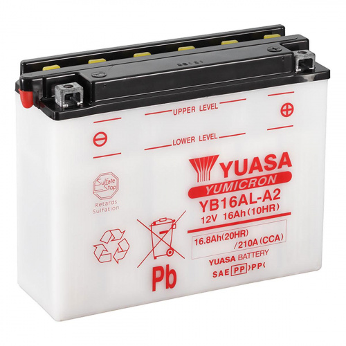 картинка Мото аккумулятор  YUASA YB16AL-A2 (12 вольт 16 а.ч)