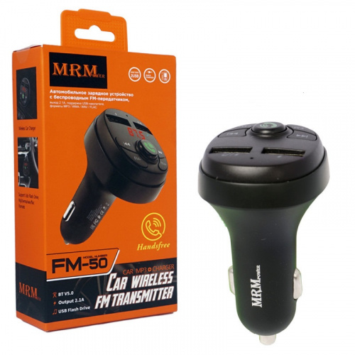 картинка Автомобильный FM модулятор MRM FM50 (black)