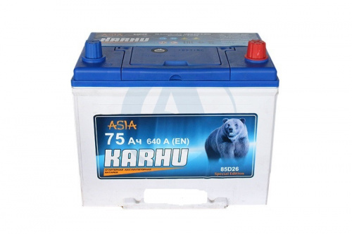 картинка Аккумулятор KARHU 85D26L 75 А.ч Обратная полярность