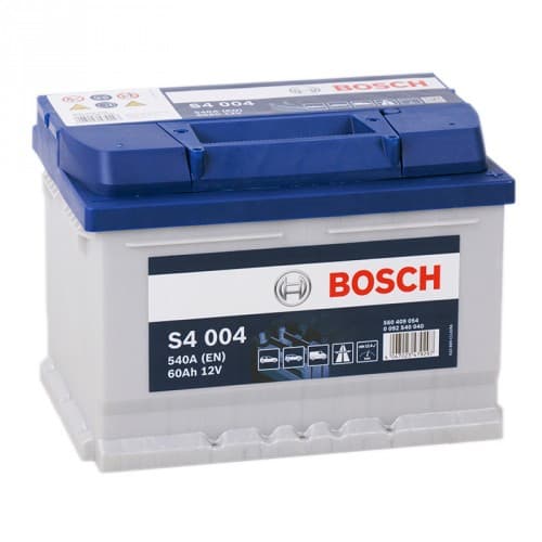 картинка Автомобильный аккумулятор Bosch S4 004 (0 092 S40 040) 60 А.ч Обратная полярность, низкий