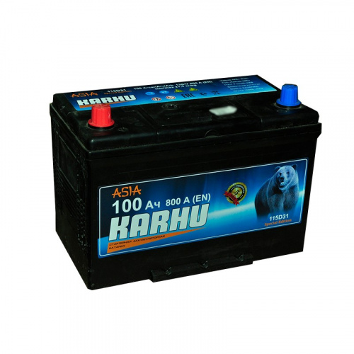 картинка Аккумулятор KARHU ASIA 115D31R 100 А.ч Прямая полярность