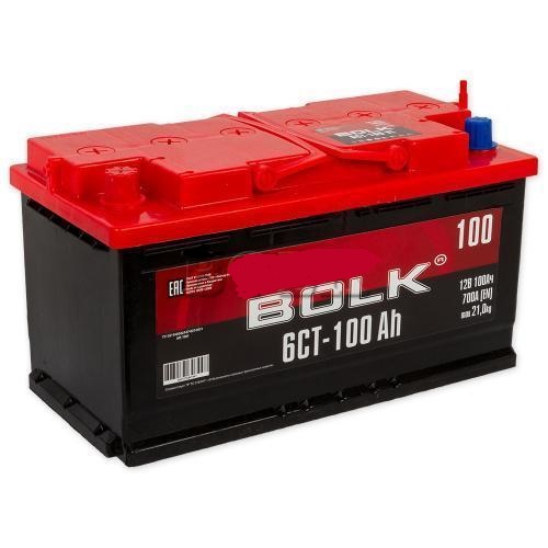 картинка Автомобильный аккумулятор Bolk 100 А.ч Прямая полярность