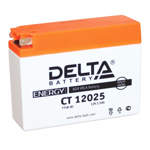 картинка Аккумулятор Delta CT 12025 (YT4B-BS)